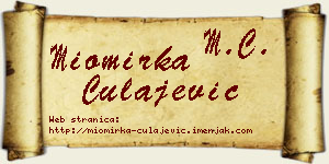 Miomirka Čulajević vizit kartica